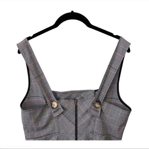 Free People Gray Plaid Mini Dress - Picture 5 of 13